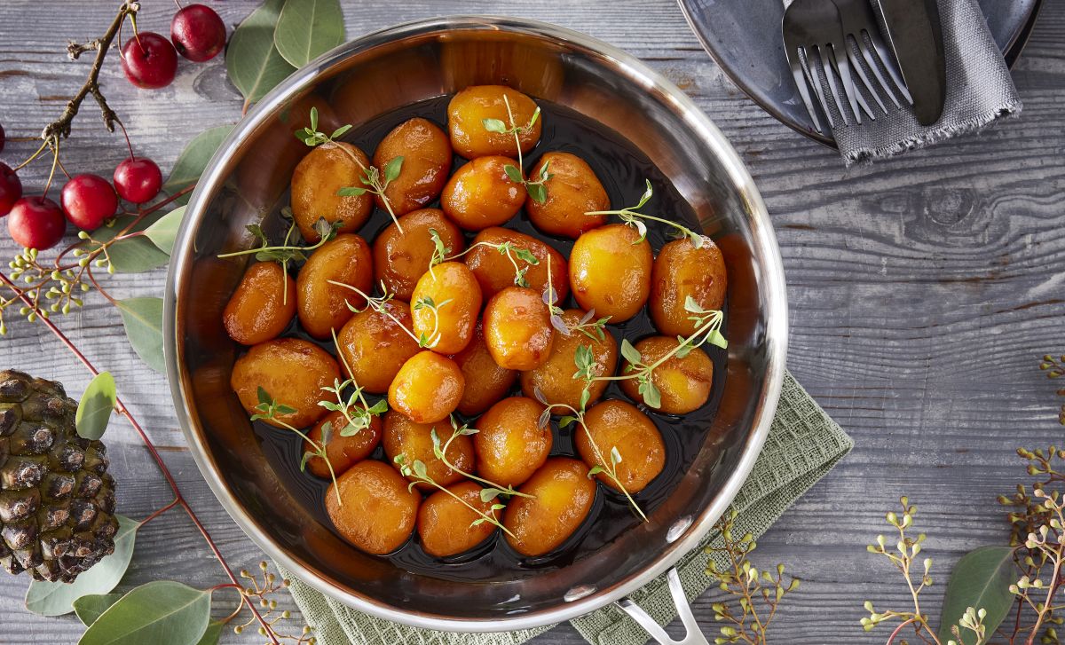 Karamellisierte Kartoffeln – eine typische Beilage zum dänischen Weihnachtsessen